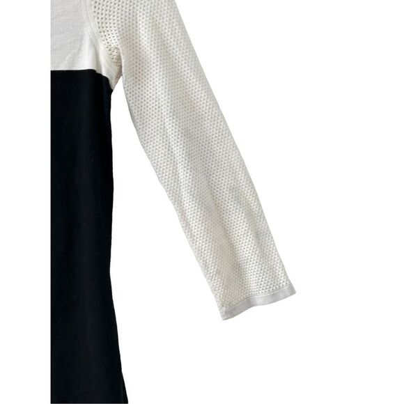 Rag & Bone Women's Mesh Long Sleeve Bodycon Mini Dress Black & White Small - Picture 3 of 8